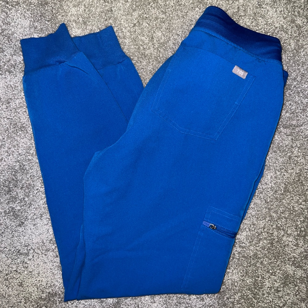 FIGS Zamora Jogger Scrub Pants - Royal Blue - Size S